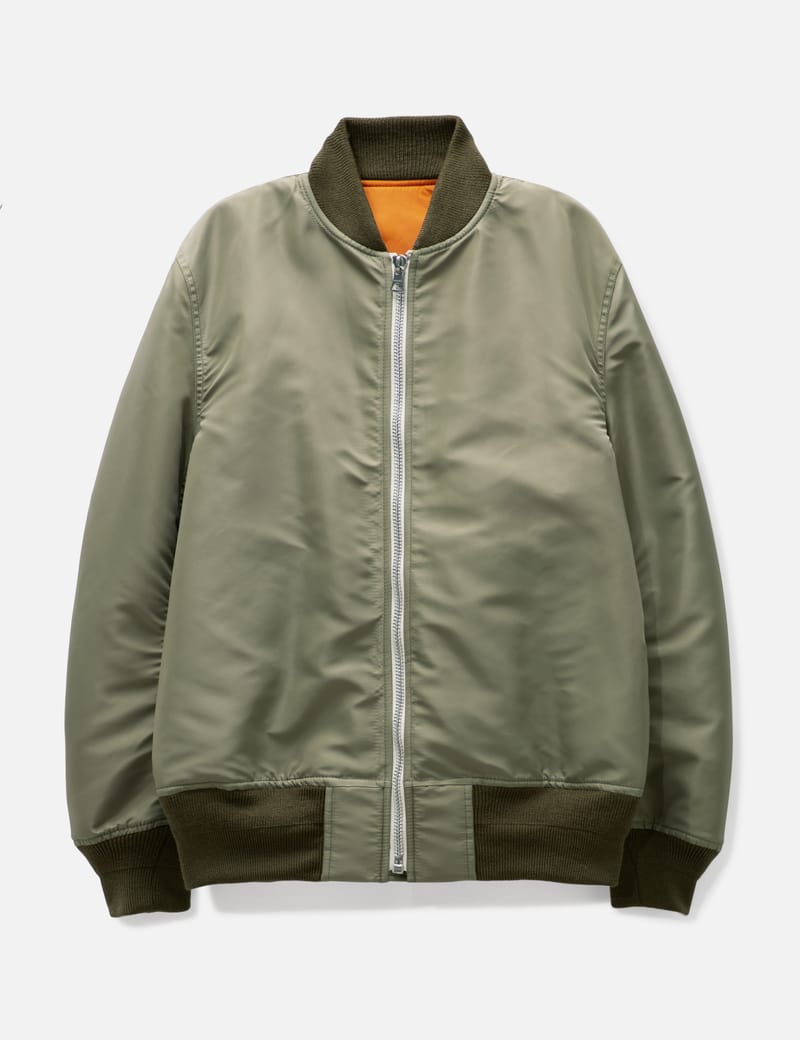 Nylon Twill Workwear Bomber Jacket