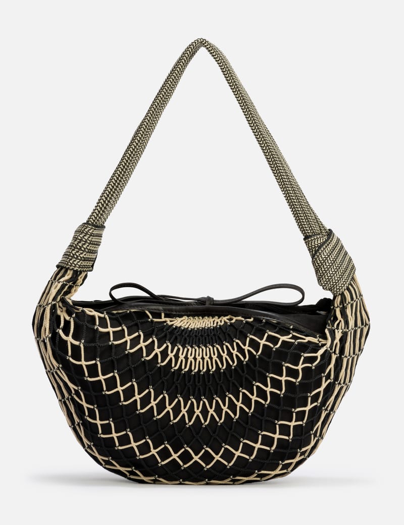 バッグ LEMAIRE Fortune Croissant FILT BAG LEMAIRE / POLYESTER NET FORTUNE CROISSANT FILT BAG | THE