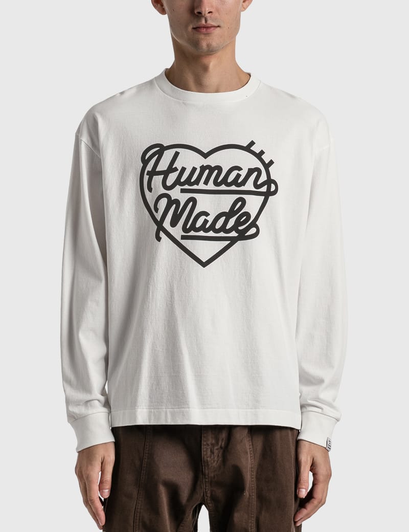Human Made - Long Sleeve Heart T-shirt | HBX - Globally Curated