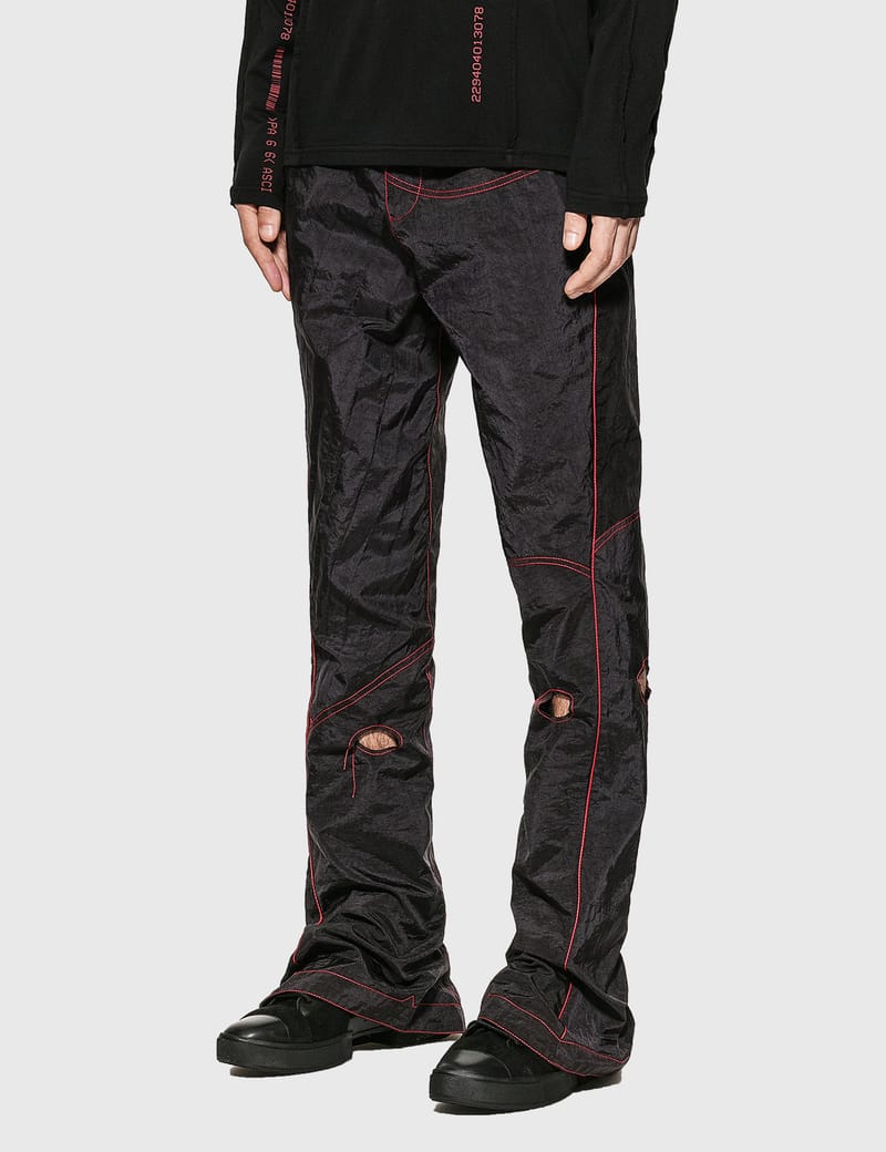 KANGHYUK - Readymade Airbag Patched Flare Trouser | HBX