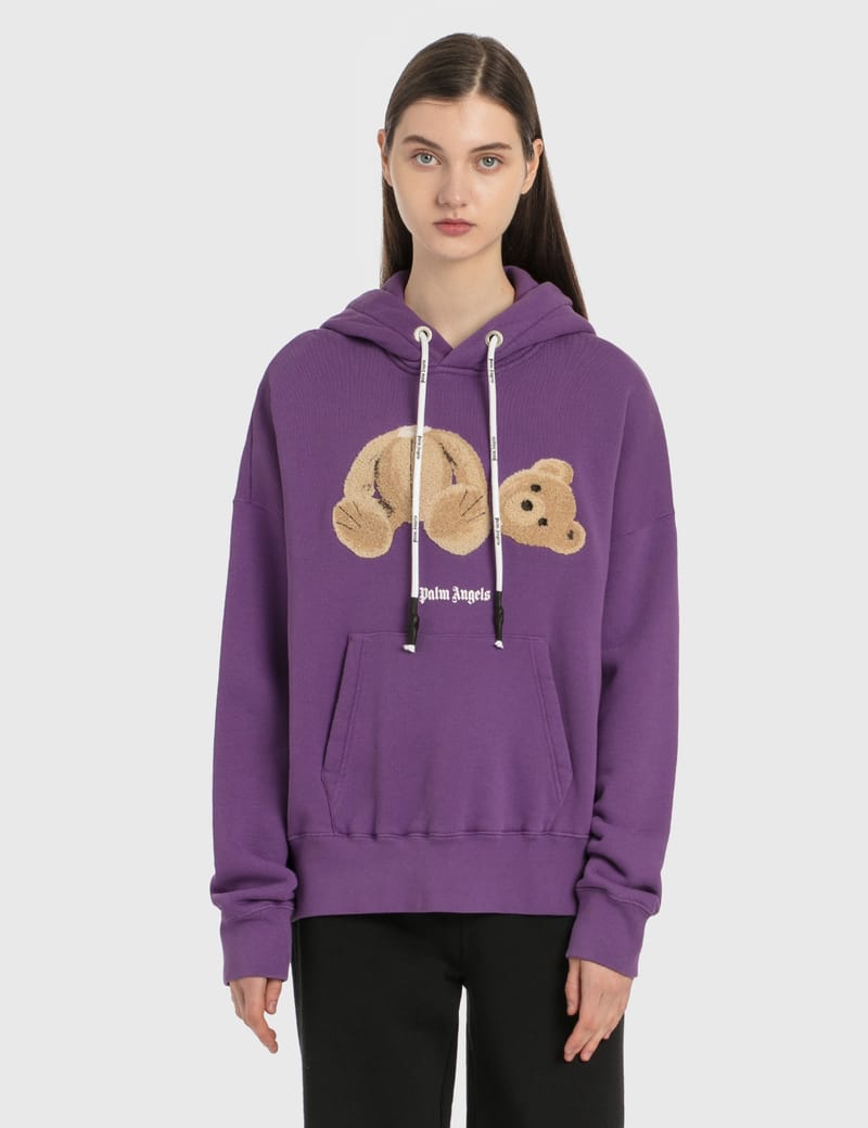 Palm angels purple hoodie sale