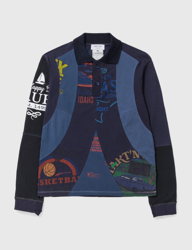 トップス MARINE SERRE KNIT POLO Marine Serre - Regenerated Polo Sweater | HBX