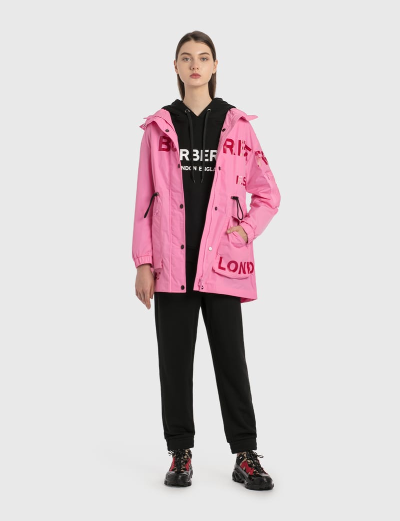 Burberry - Logo Print Cotton Oversized Hoodie | HBX