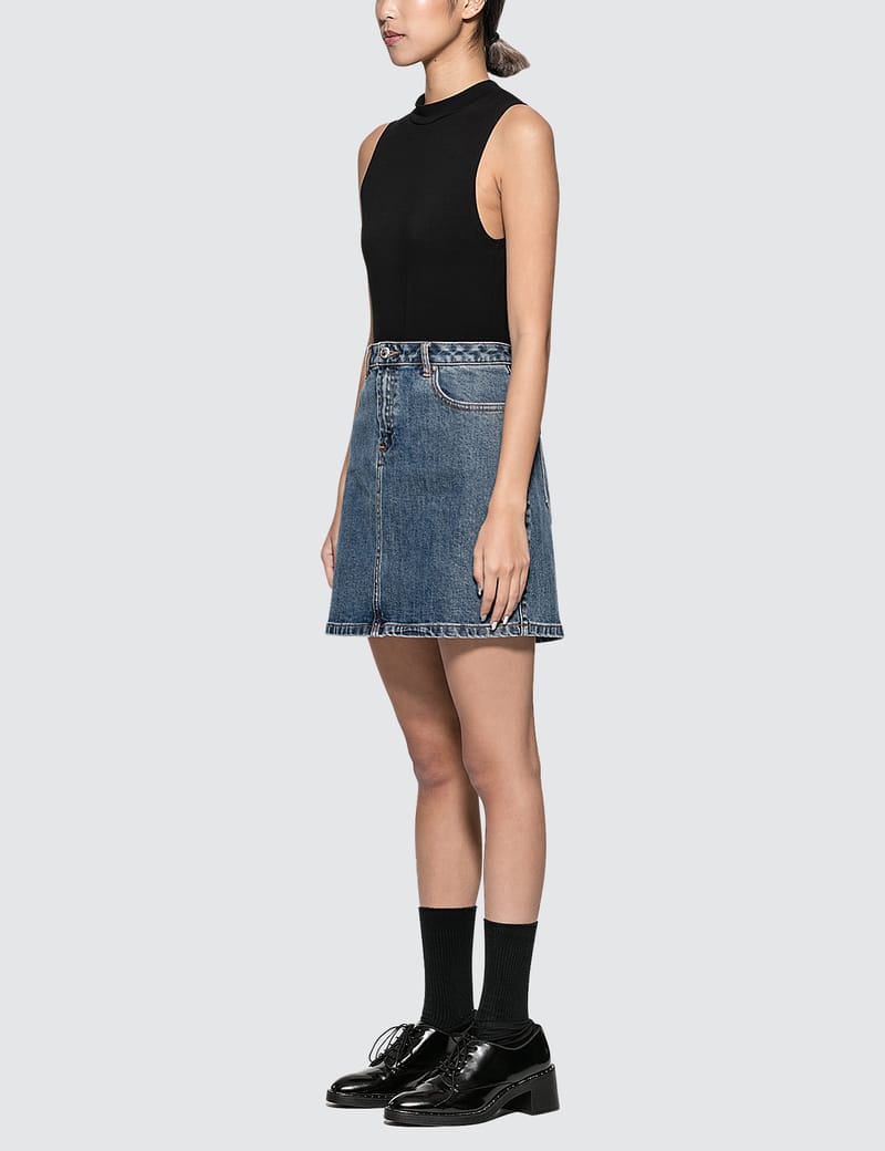 A.P.C. - Jupe Standard Denim Skirt | HBX - Globally Curated