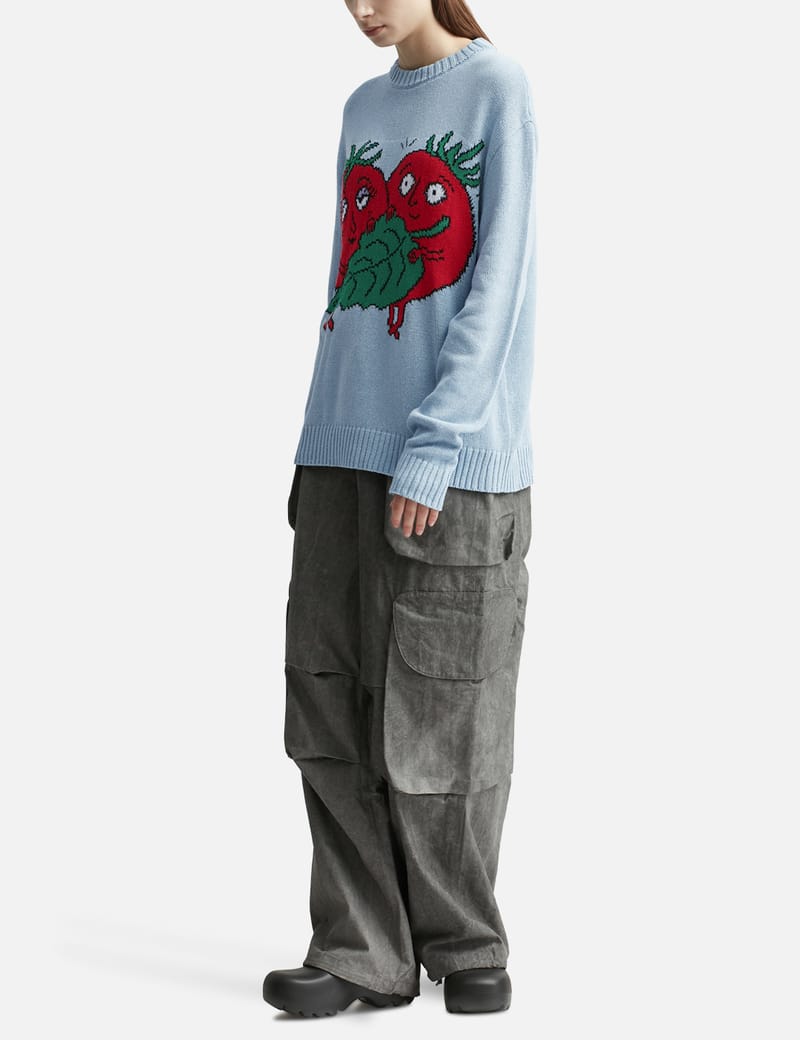 Sky High Farm Workwear - Happy Tomatoes Intarsia Knit