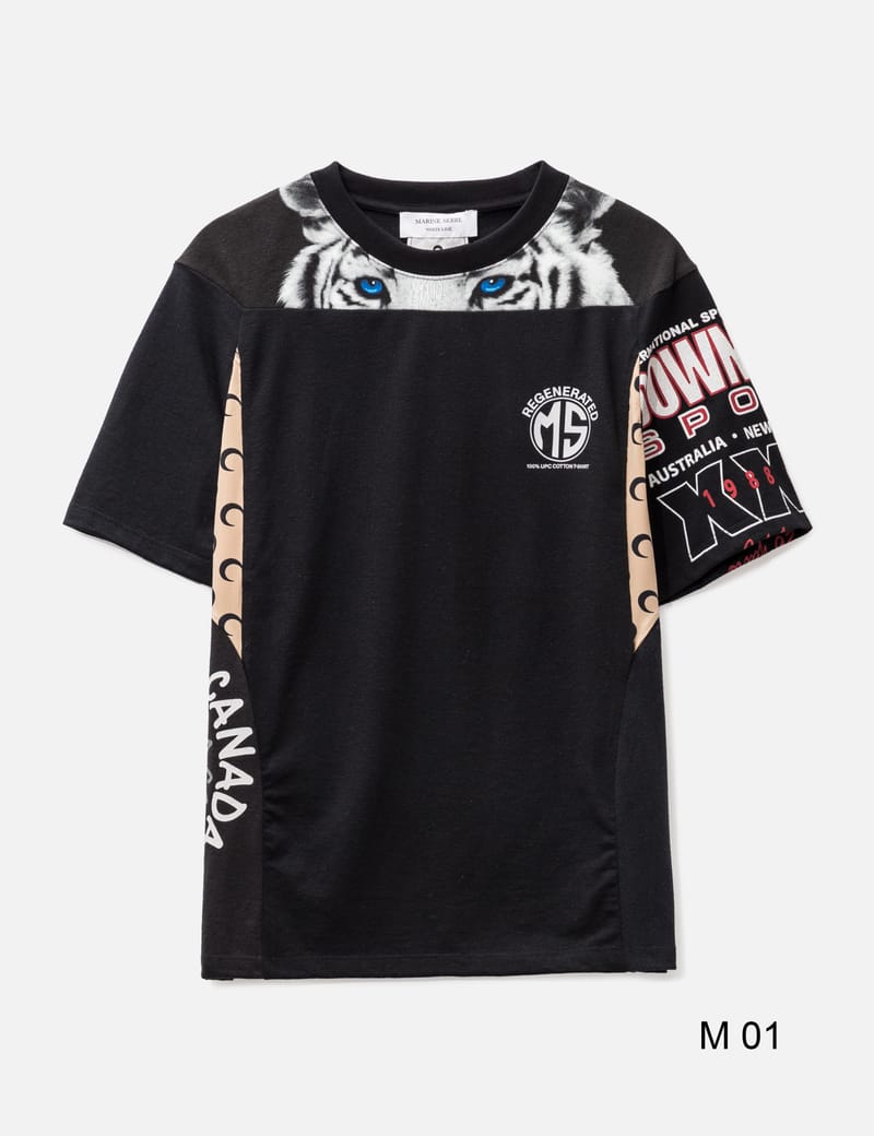 MARINE SERRE クロップドジャージー Tシャツ 楽天市場】Marine Serre マリーン セル Tシャツ Moon Logo