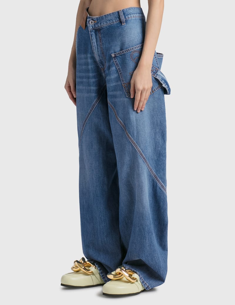 JW Anderson - Twisted Workwear Denim Jeans | HBX - Globally