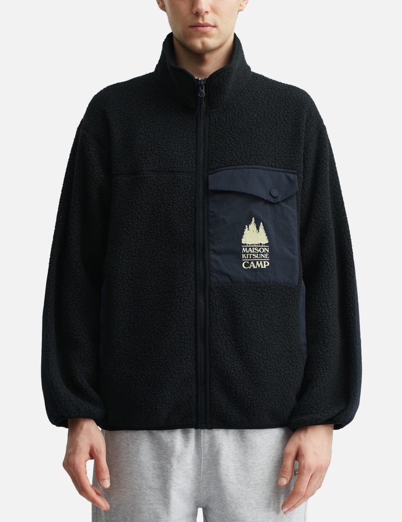 Maison Kitsuné - Ader Error X Maison Kitsune Line Zip-Up Hoodie | HBX