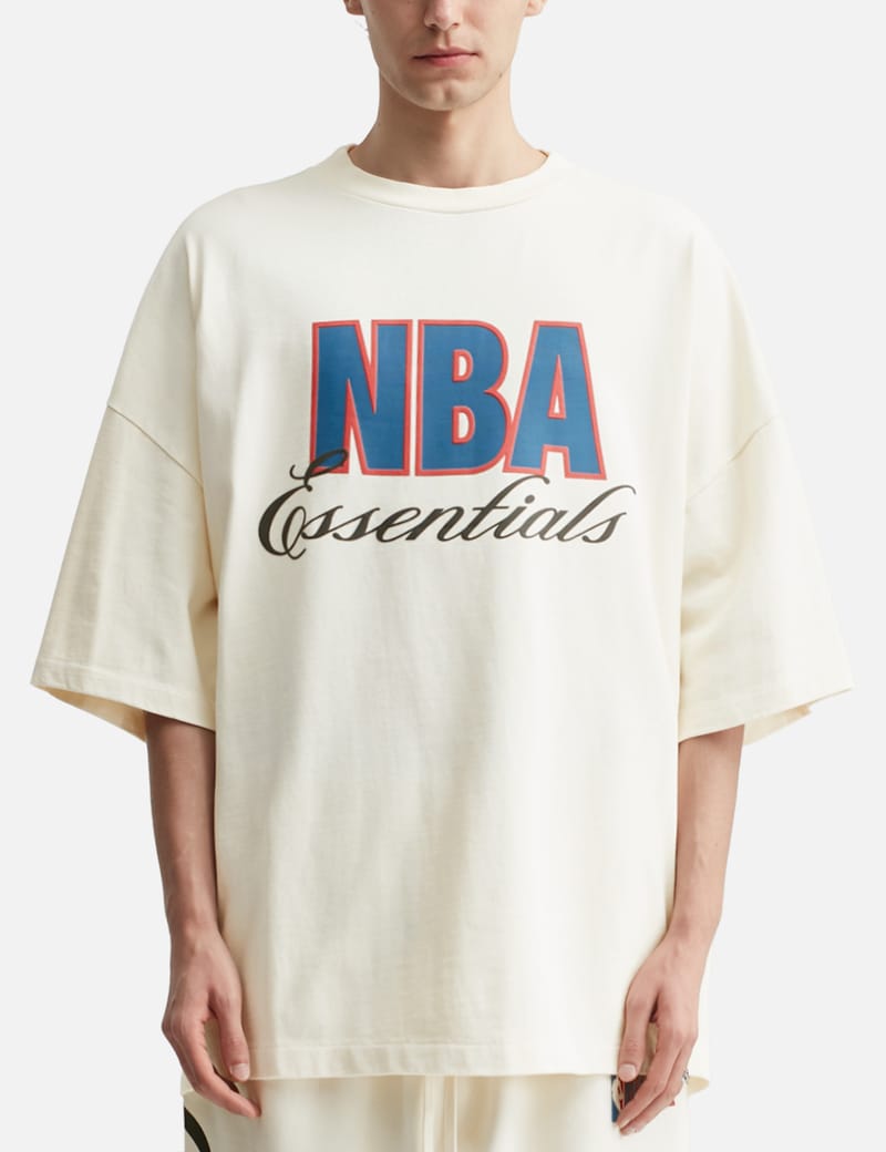 Fear of God Essentials NBA 90's T-Shirt - Cotton ribbed crewneck