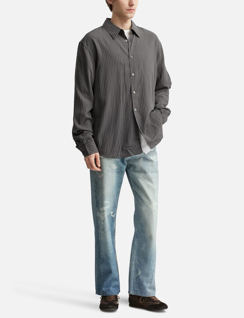 Our Legacy Third Cut Jeans - Relaxed-fit cotton jeans with digital Our Legacy Third Cut Jeans - Relaxed-fit cotton jeans with digital