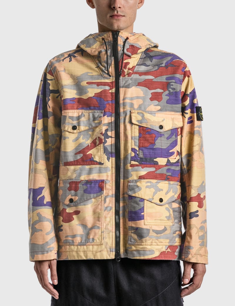 Stone Island - S.I. Heritage Camo Ripstop Nylon Watro Hooded