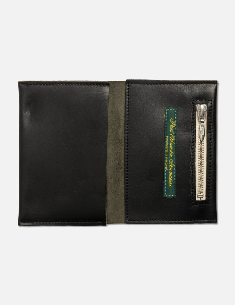 Paul harnden ポールハーデン クラックド レザー ウォレット 財布 PAUL HARNDEN Leather Wallet - Black leather, excellent condition
