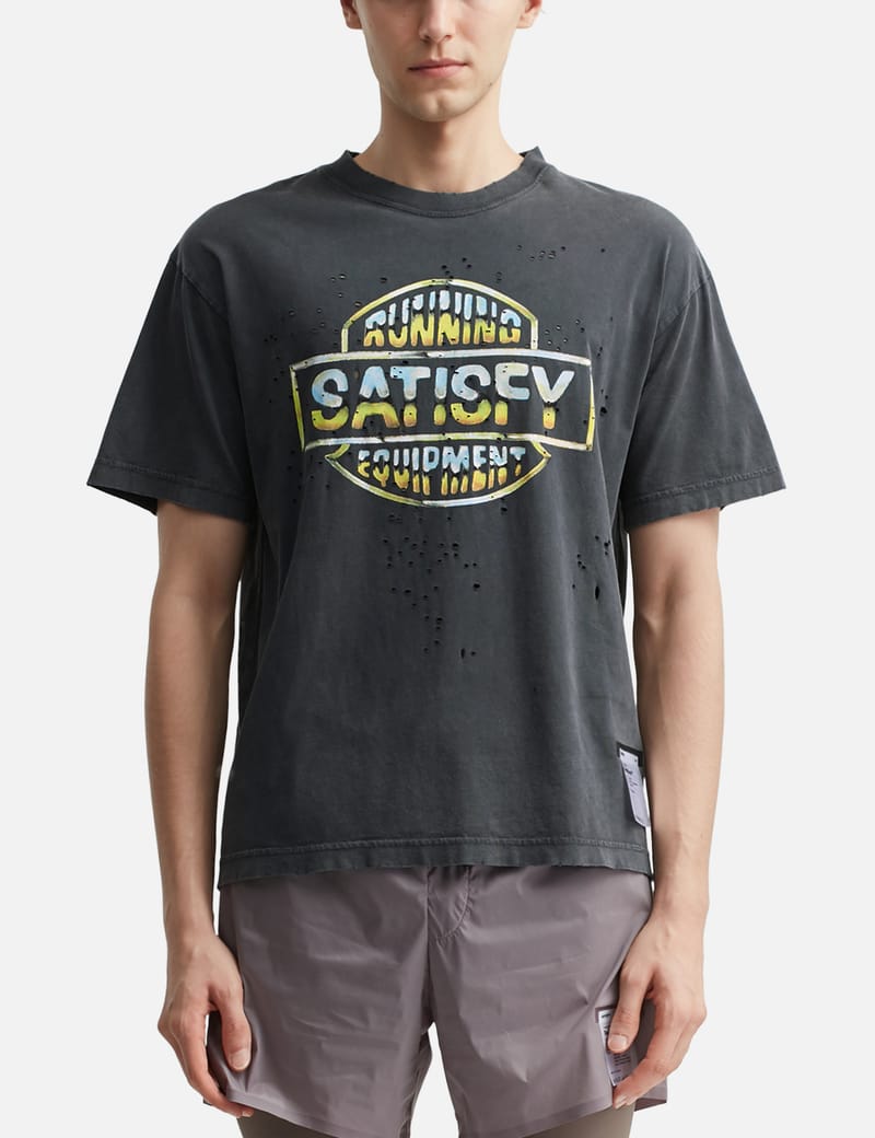 トップス SATISFY MothTech Muscle T-Shirt T-shirt Satisfy MothTech Muscle Tee 5091-BK-GA | FLEXDOG