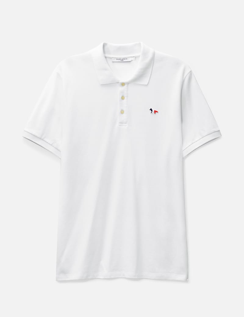 Maison Kitsuné - Tricolor Fox Patch Classic Polo Shirt | HBX