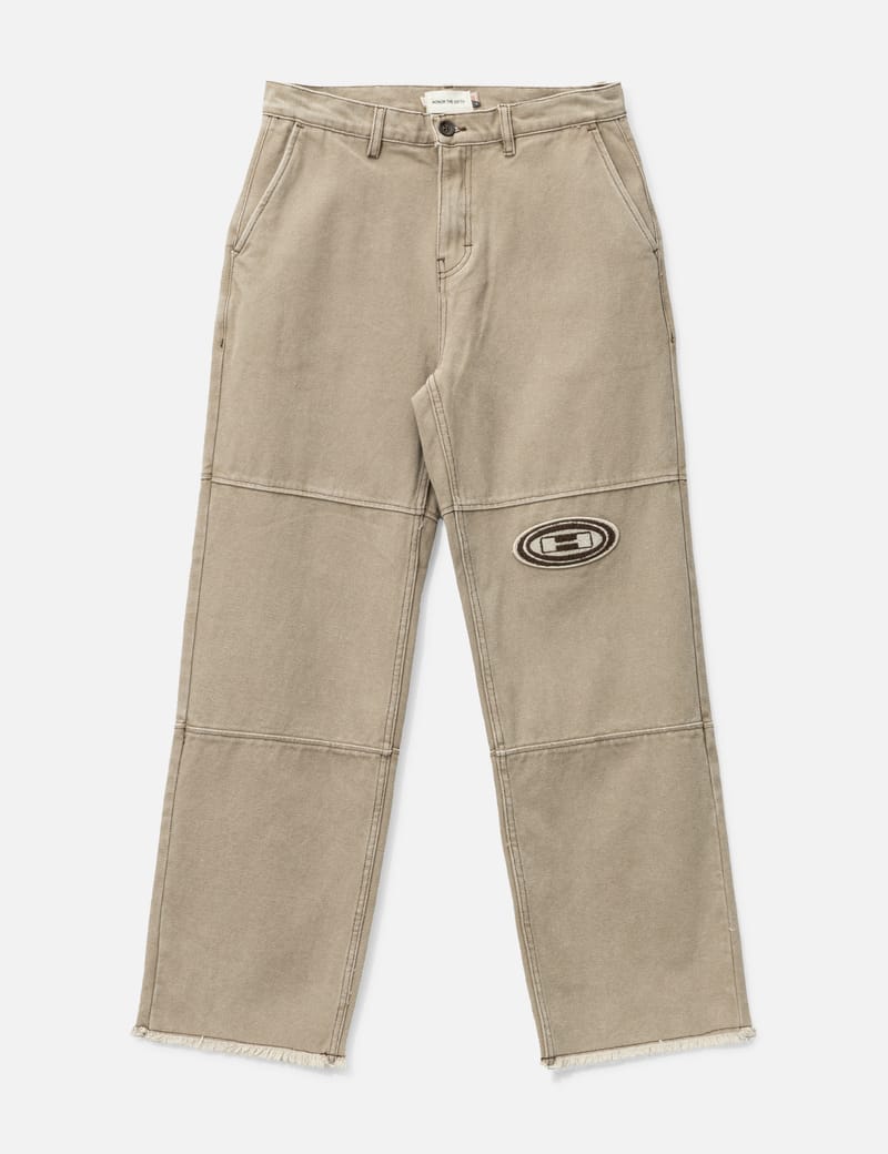 Auralee – Washed Organic Canvas Pants Light Brown