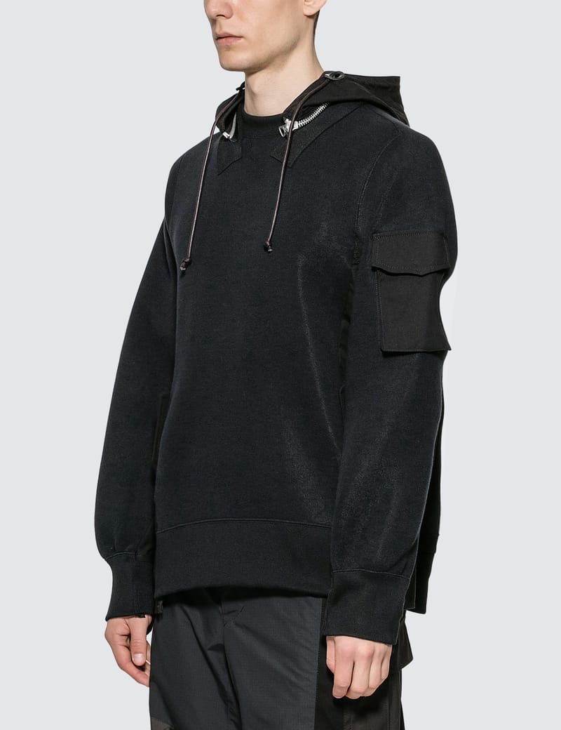 Sacai - Sponge Sweat Hoodie | HBX - Globally Curated Fashion and