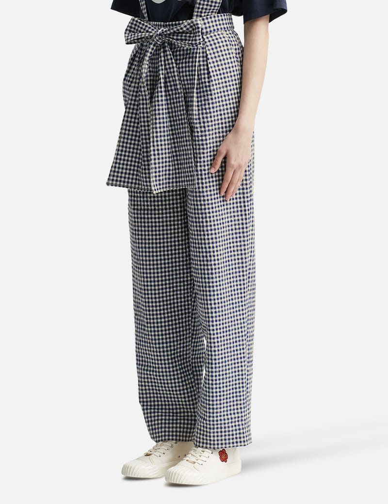 Kenzo - Gingham Tie-waist Trousers | HBX - Globally Curated
