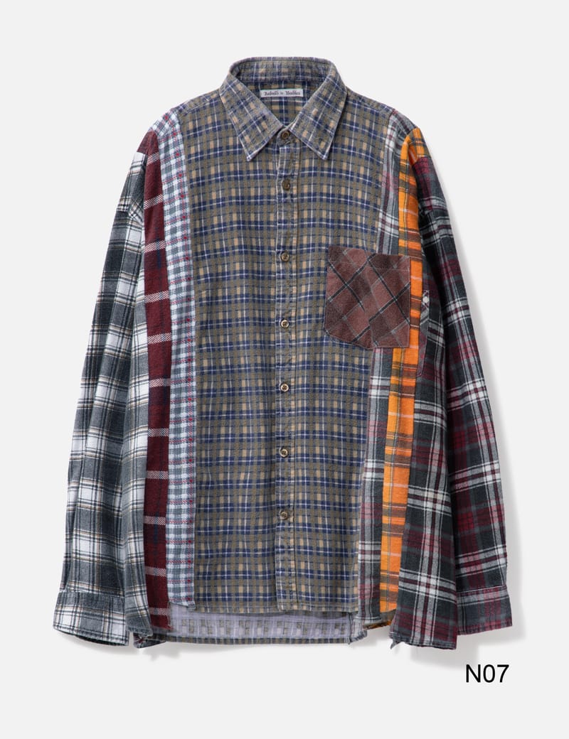 Needles - 7 Cuts Wide Flannel Shirt | HBX - Globally Curated