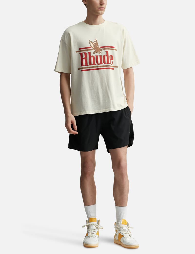 シャツ RHUDE Men Shirt Red RHPS24SR04174362 0362 Rhude - Rhude Rossa T-shirt | HBX - Globally Curated Fashion