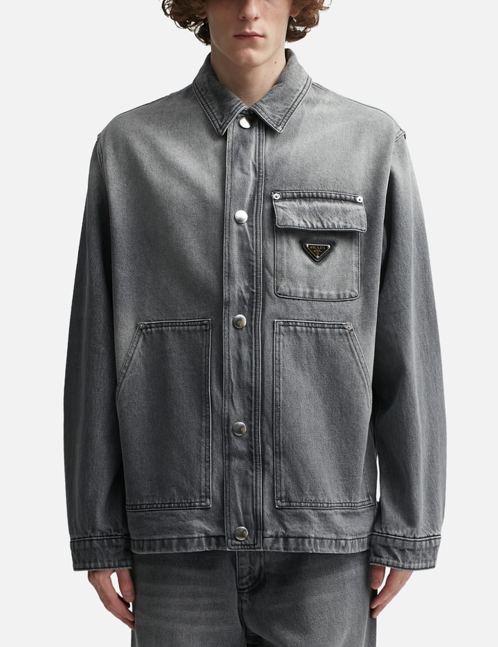 Prada - Denim Zip-Up Jacket | HBX - Globally Curated Fashion and ...
