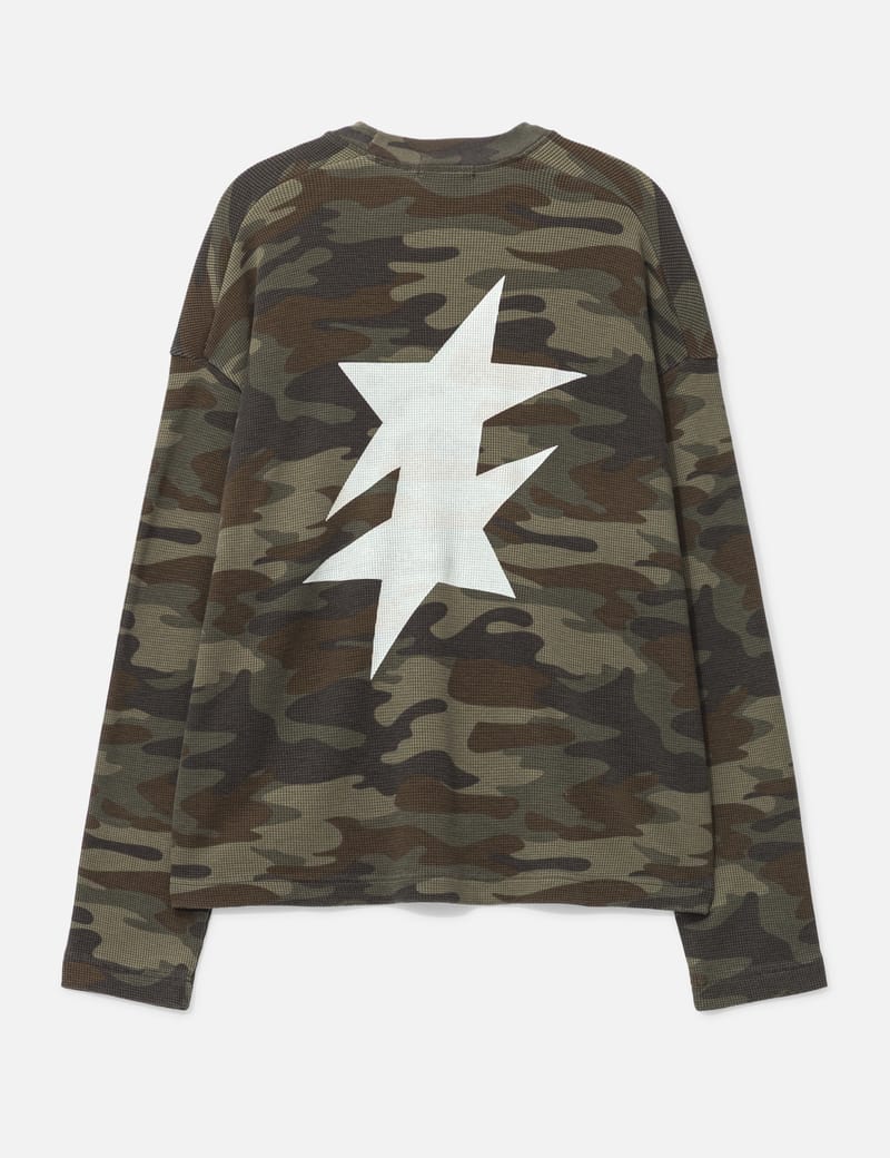 Cole Buxton - Camo Rally Waffle Long Sleeve T-Shirt | HBX