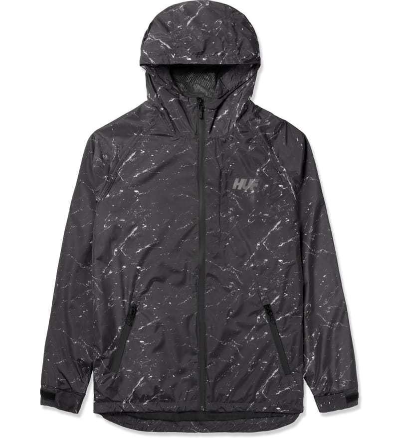 Huf - Black Marble 10K Tech Jacket | HBX - Globally Curated