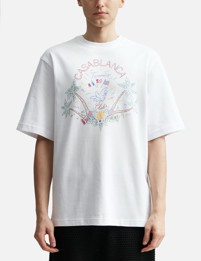 Casablanca - Unisex CUBAN COLLAR SHORT SLEEVE SHIRT | HBX