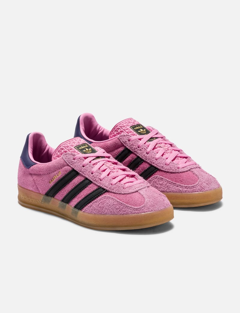 【adidas】Gazelle Indoor Women's‐BLIPNK/CBLACK/CPURPL adidas Originals - GAZELLE INDOOR | HBX - Globally Curated