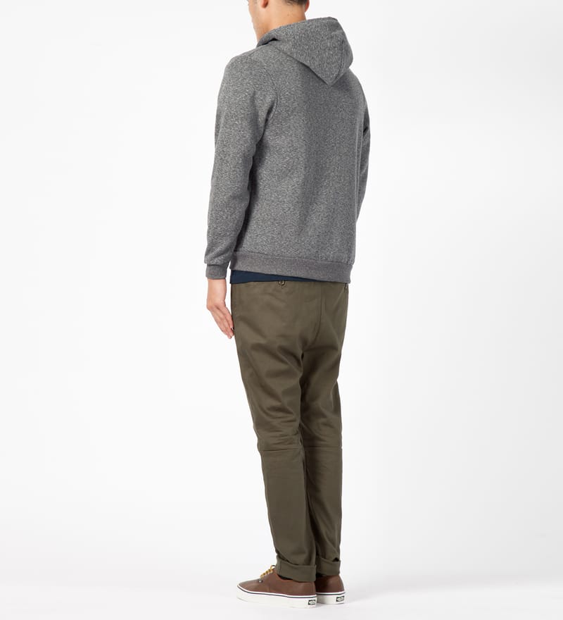 Only Ny - Speckled Heather Grey NY Zip Hoodie | HBX