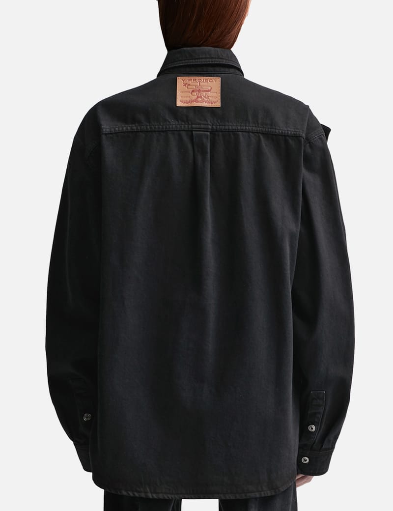 Y/PROJECT - Evergreen Snap Off Denim Shirt | HBX