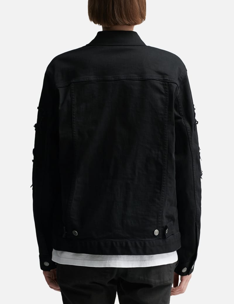 47 Brand ★ Distressed Dark Charcoal ダメージ加工 ブラック Undercover - Distressed Trucker Jacket | HBX - Globally