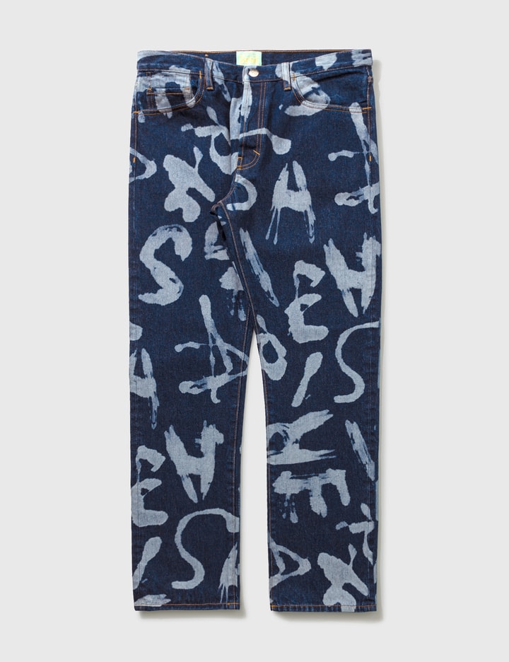 Aries - Alphabetti Lilly Jeans | HBX - Globally Curated Fashion and ...