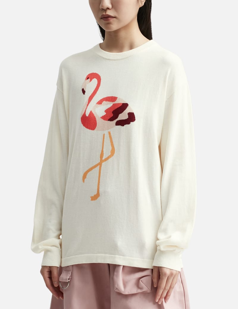 Human Made - FLAMINGO KNIT SWEATER | HBX - Globally Curated