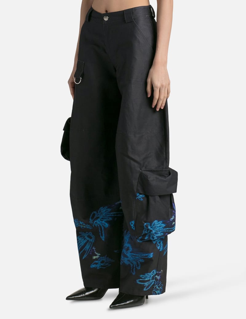 COLLINA STRADA ネイビーLawn カーゴパンツ　コリーナストラーダ COLLINA STRADA ネイビーLawn カーゴパンツ コリーナストラーダ