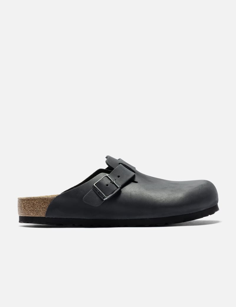 靴 birkenstock boston bs black Birkenstock Boston BS - Classic oiled-leather clog with contoured
