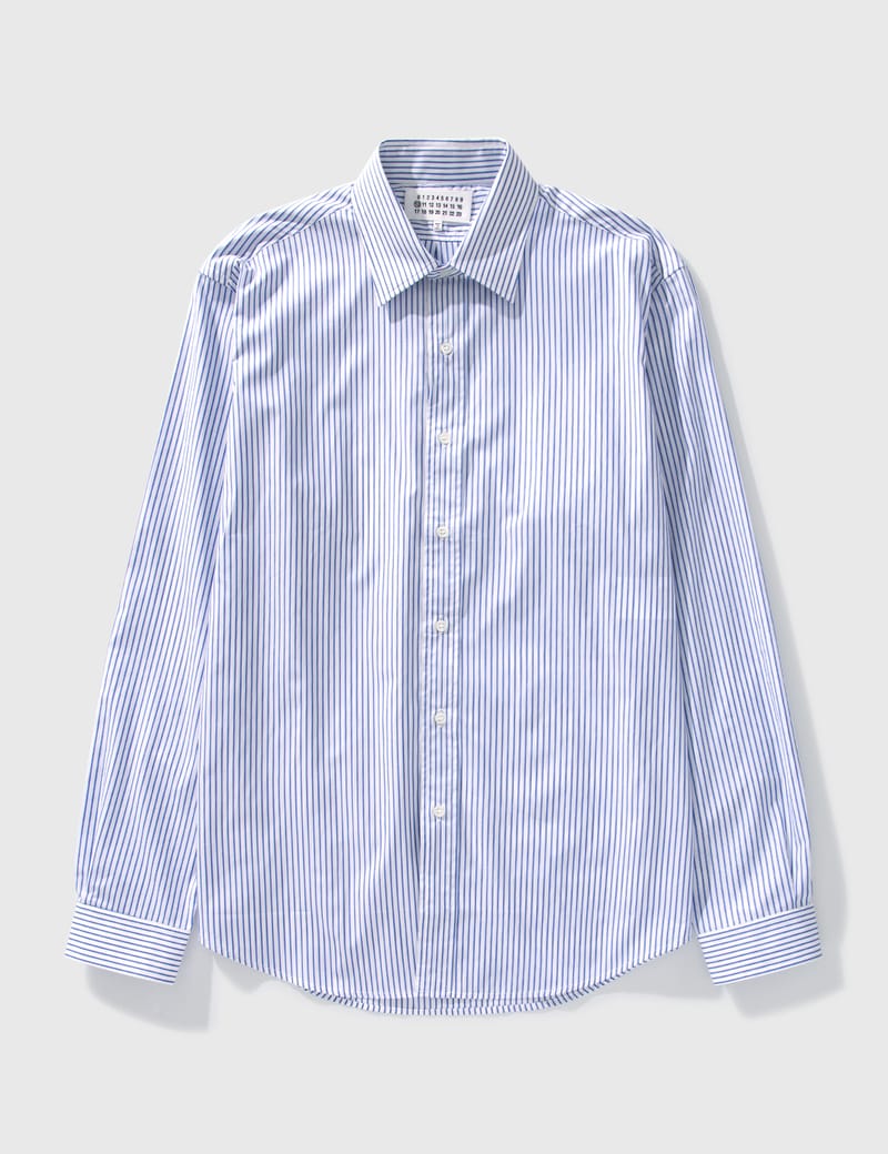 Maison Margiela - Stripe Poplin Shirt | HBX - Globally Curated