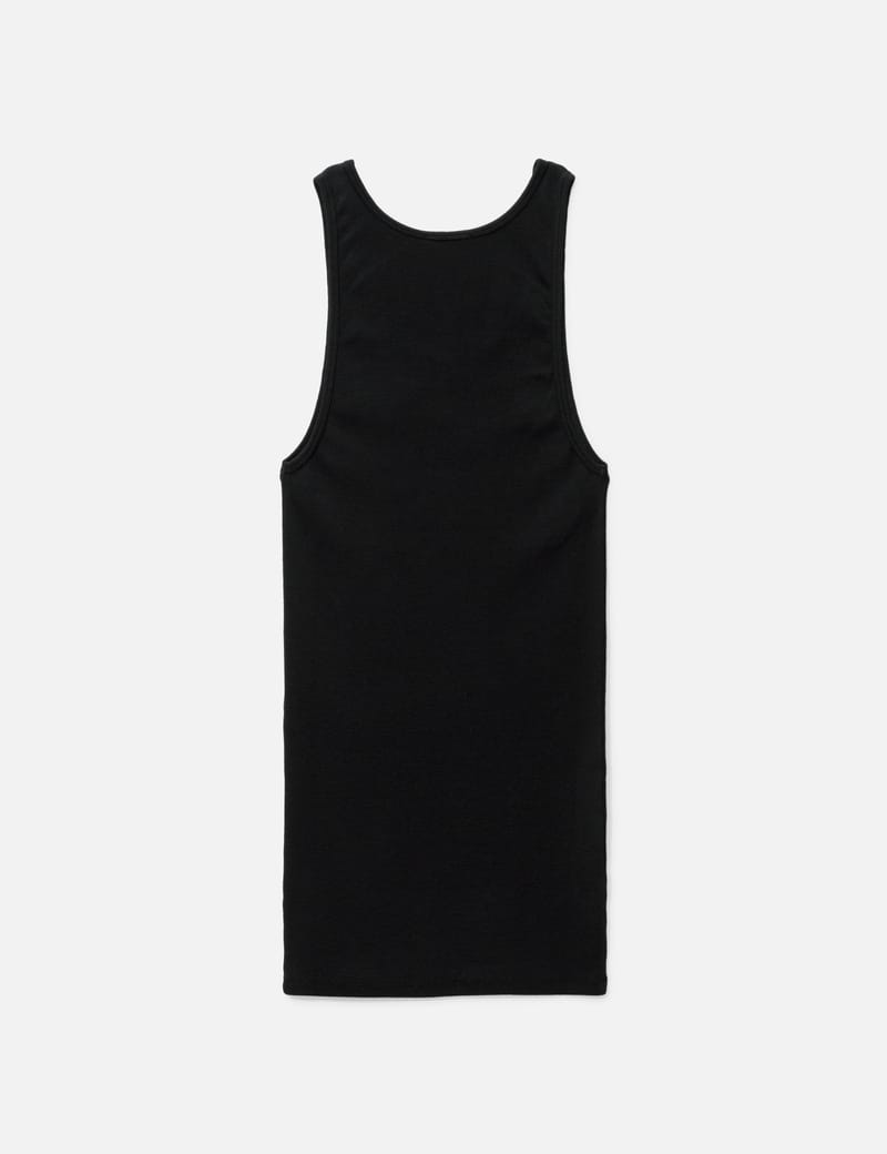 Rich Owens 黒 タンクトップ 46 Rick Owens リックオウエンス タンクトップ BASIC RIB TANK