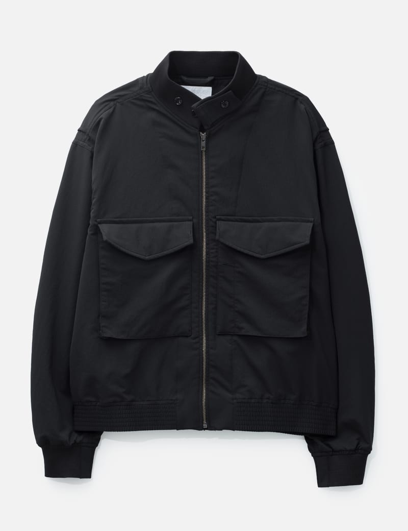 Nanamica ALPHADRY Field Jacket - Relaxed black jacket with