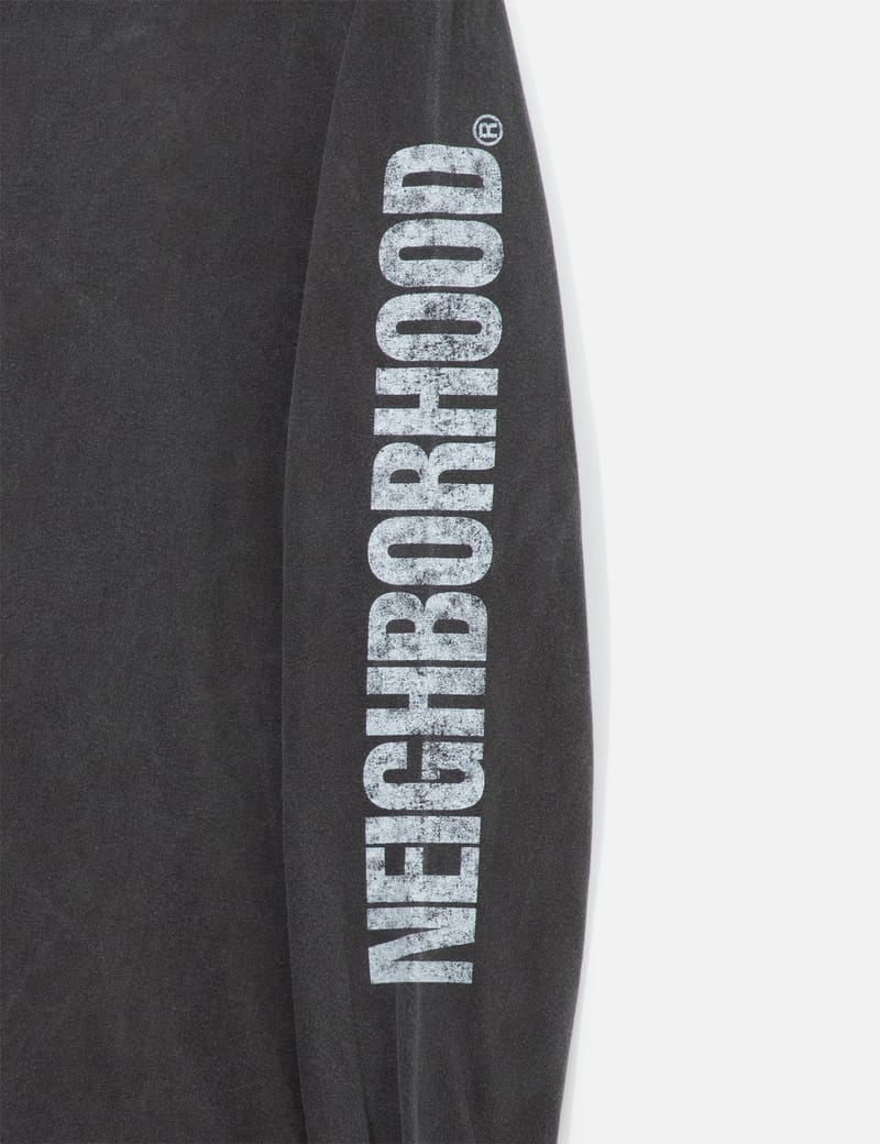 NEIGHBORHOOD NH . TEE LS-3 - ボクシーフィットの綿100%ロンT。胸元