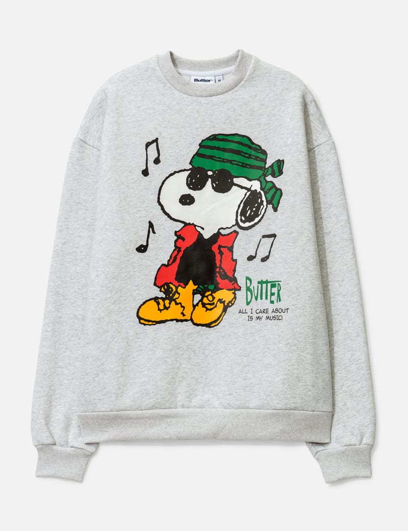 Butter Goods - Butter Goods X Peanuts Music Crewneck | HBX