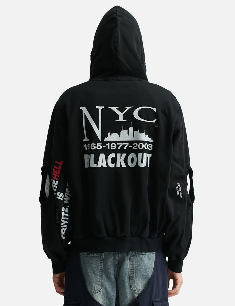 Protocol-Index Reconstructed Sweatshirts Zip Hoodie - アート
