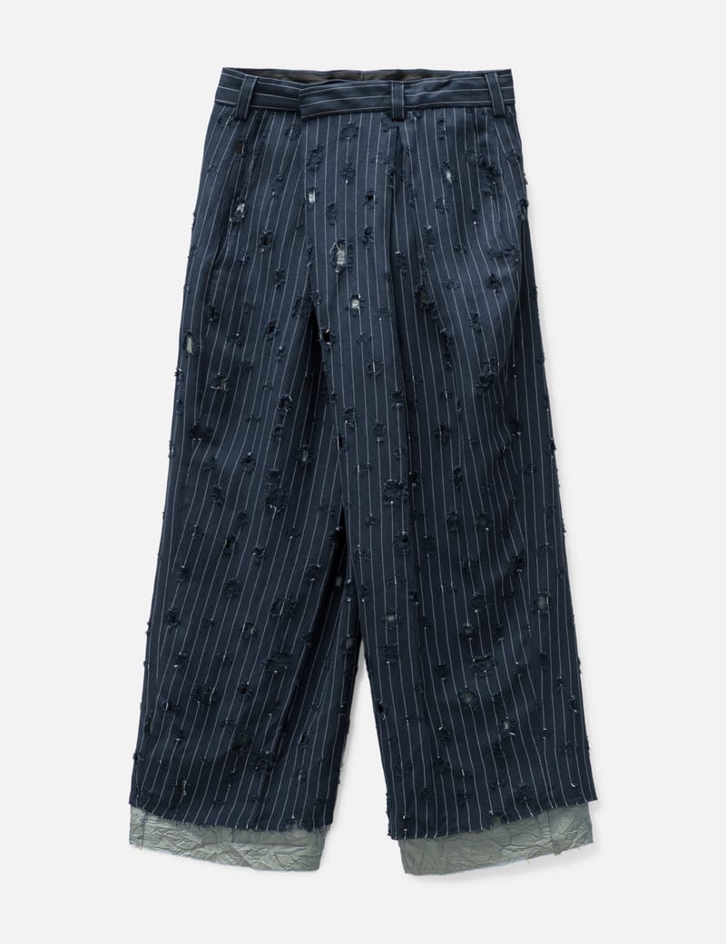 Acne Studios - DISTRESSED TAILORED TROUSERS | HBX - Globally