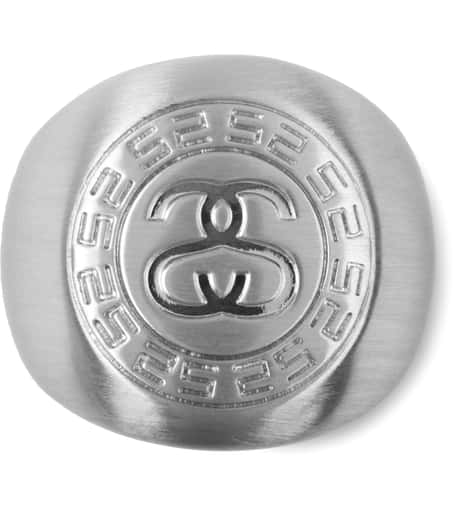 STÜSSY BLOCK RING Stüssy - Silver Double S Ring | HBX - Globally Curated