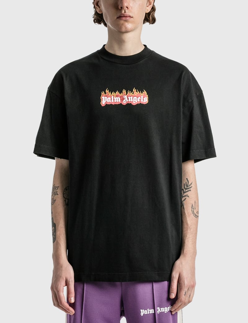 Palm Angels - Burning Logo T-shirt | HBX - Globally Curated