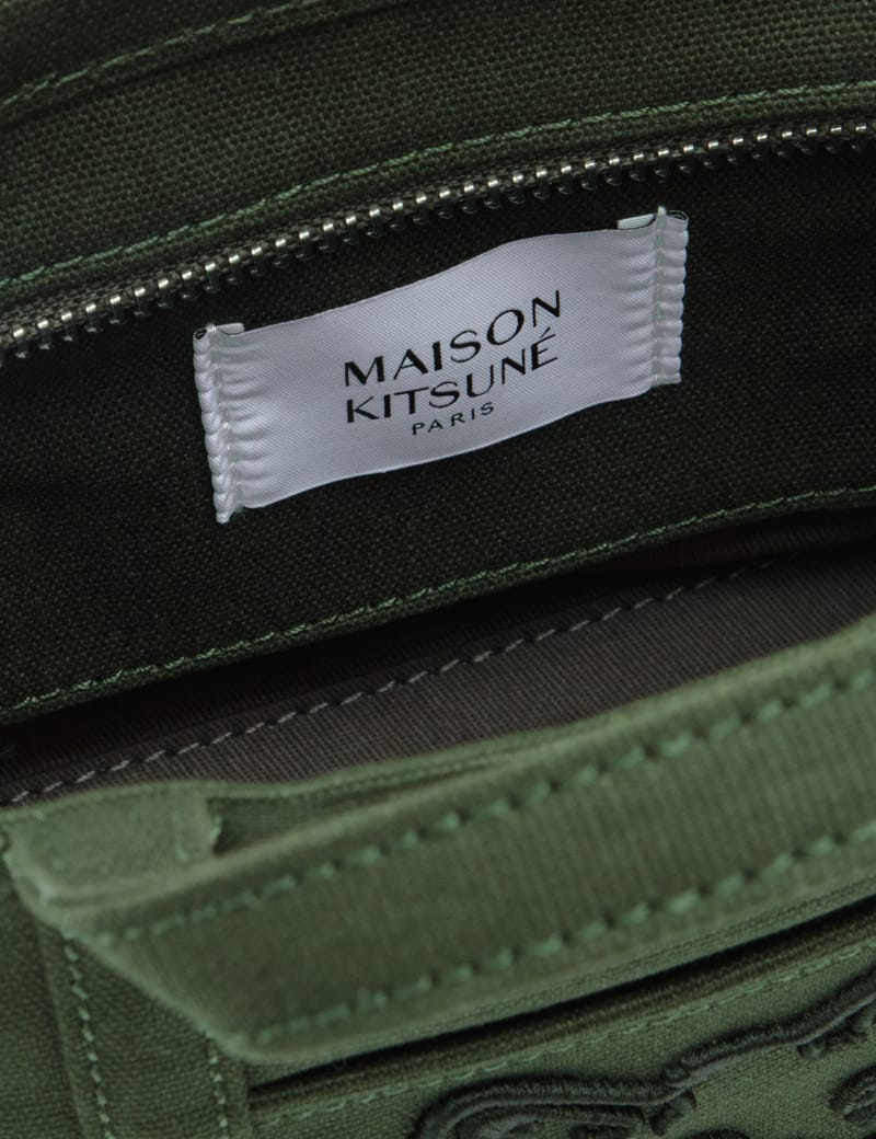 Maison Kitsuné - Fox Head Mini Tote | HBX - Globally Curated