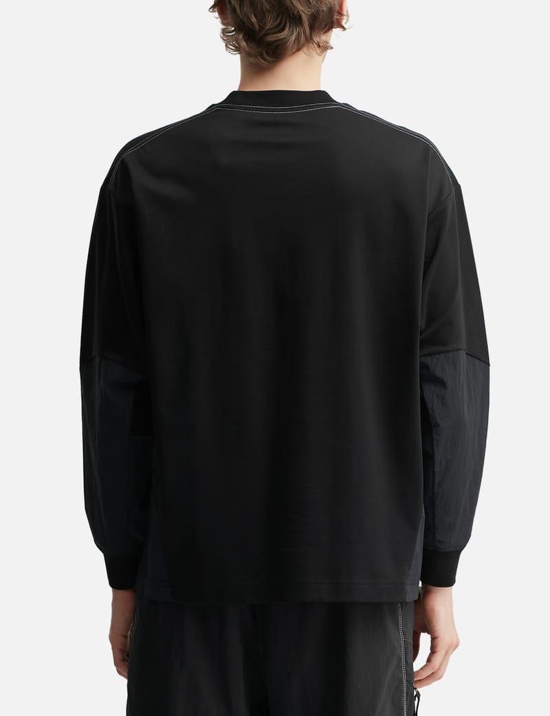 And wanderロンT ROA X And Wander Garment-dyed Long Sleeve
