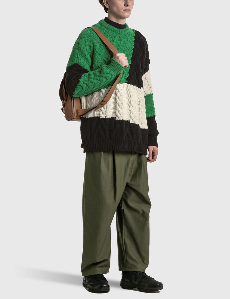【送料&関税込】Loewe Colorblock Sweater Asymmetric color block sweater LOEWE | Blondie Shop