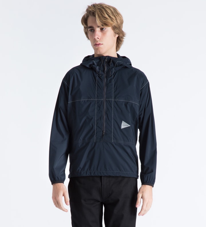 and wander - Navy Wind Pullover Jacket | HBX - 하입비스트가 엄선한 글로벌 패션&라이프스타일