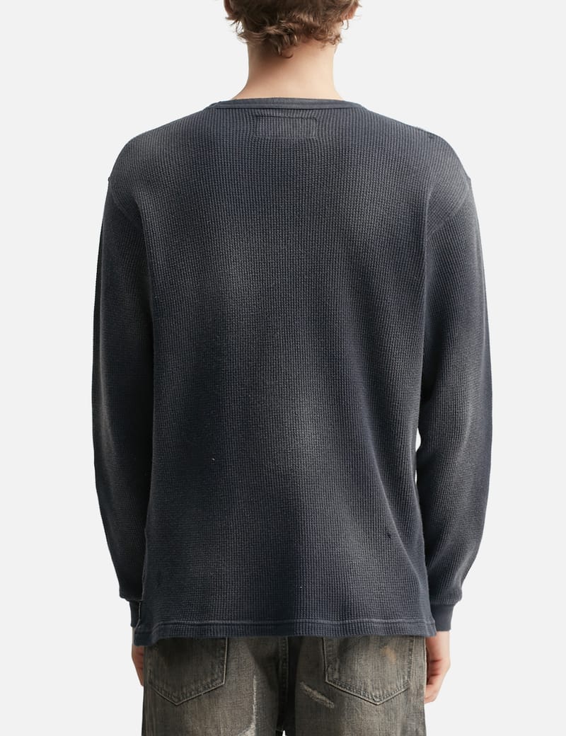 NEIGHBORHOOD - NH X OOTD . Waffle Fabric Crewneck Long Sleeve | HBX