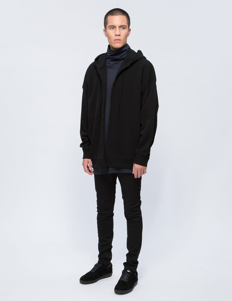 LAD MUSICIAN - Oversized Zip Front L/S Hoodie | HBX - Globally